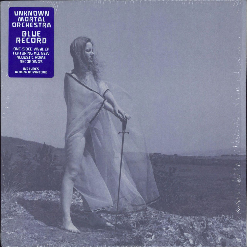 Unknown Mortal Orchestra Blue Record + Shrink US 12" vinyl single (12 inch record / Maxi-single) JAG246