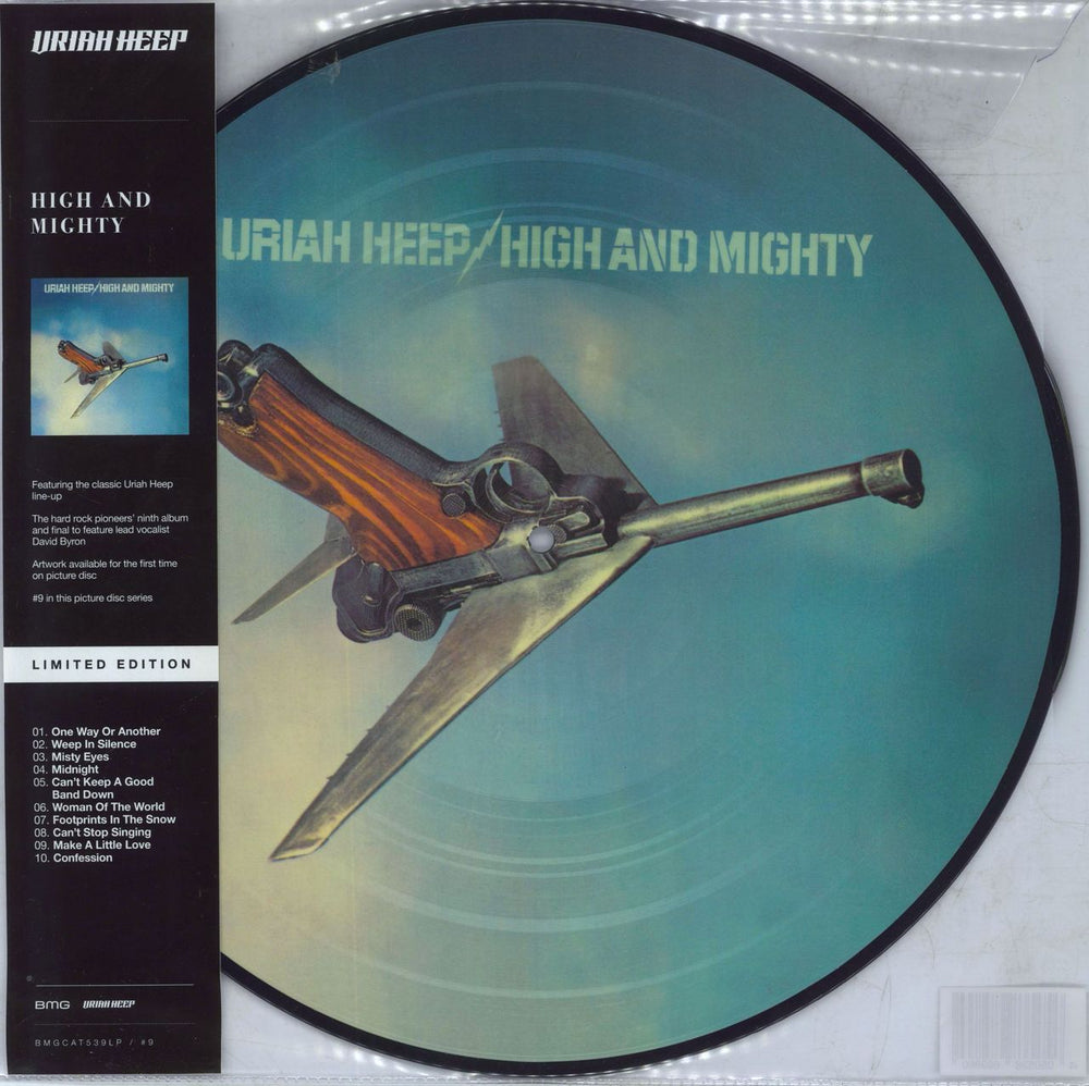 Uriah Heep High And Mighty UK picture disc LP (vinyl picture disc album) BMGCAT539LP/#9