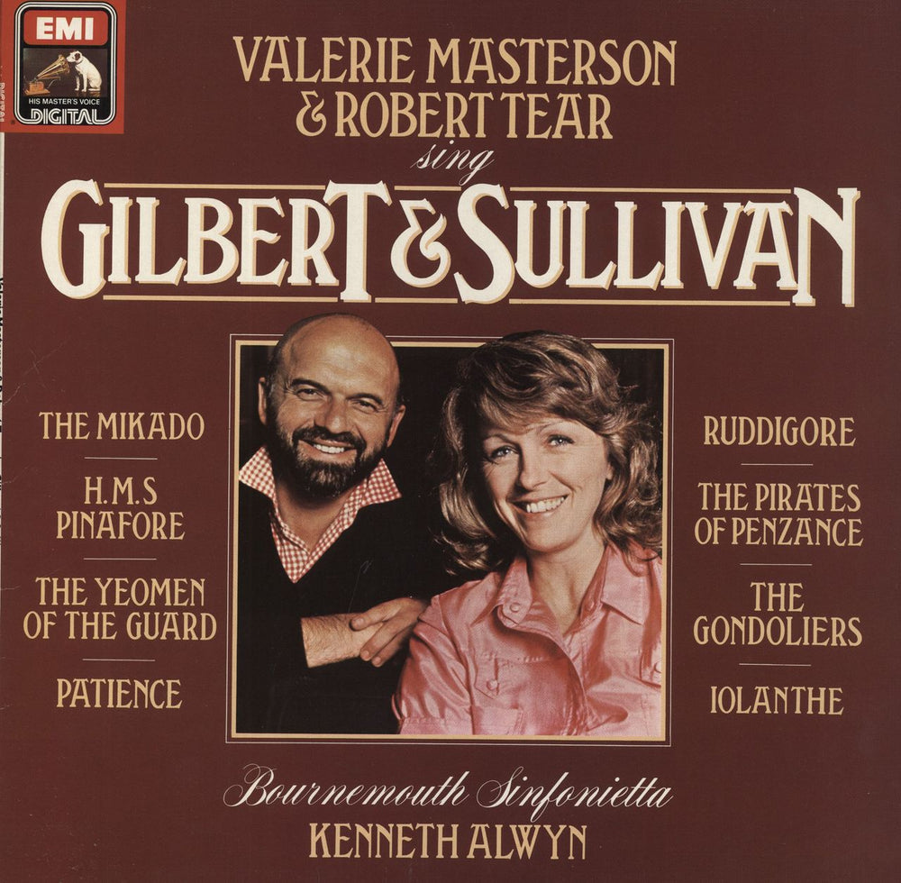 Valerie Masterson & Robert Tear Valerie Masterson & Robert Tear Sing Gilbert & Sullivan UK vinyl LP album (LP record) ASD4392