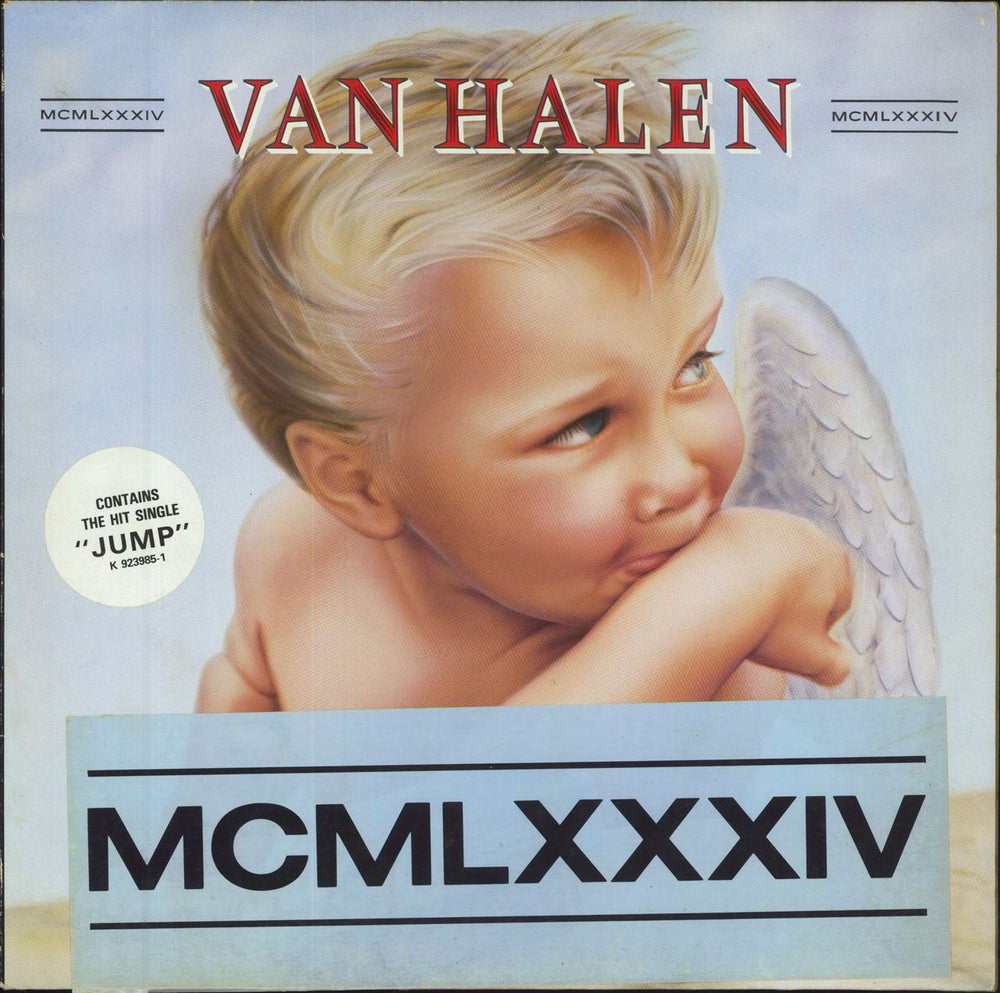 Van Halen MCMLXXXIV - Three Stickers German vinyl LP album (LP record) 92-3985-1