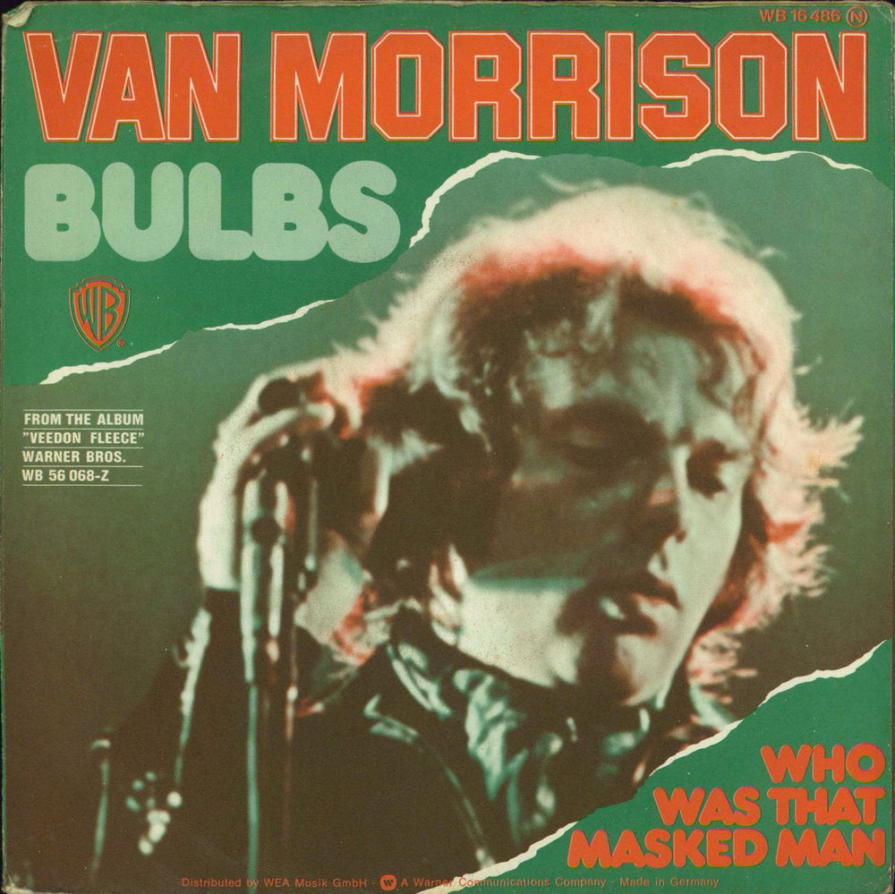 Van Morrison Bulbs + pr German Promo 7" vinyl single (7 inch record / 45)