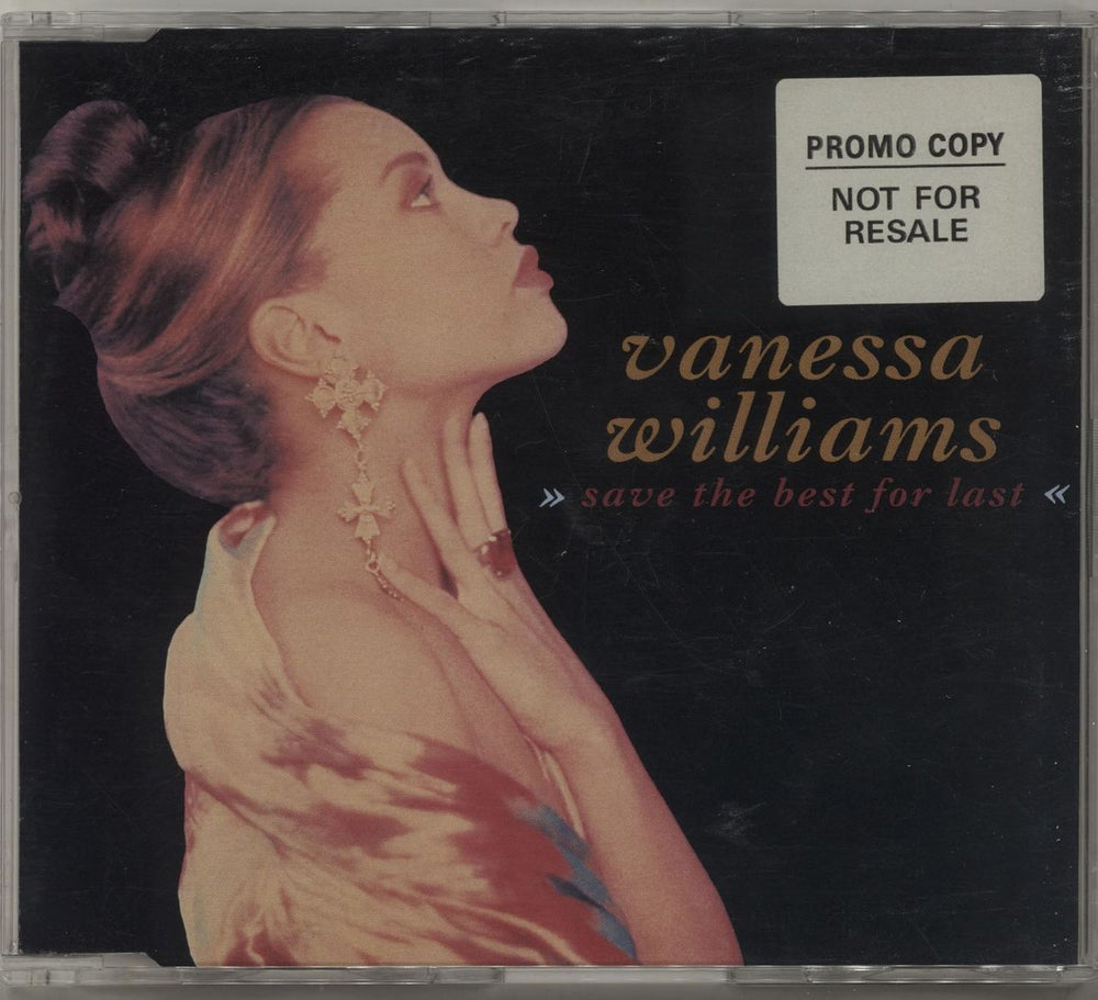 Vanessa Williams Save The Best For Last - Promo stickered UK CD single (CD5 / 5") PZCD192
