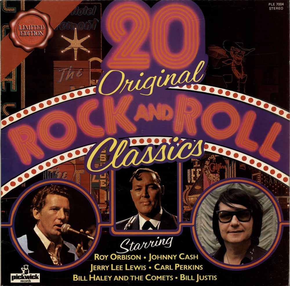 Various-50s/Rock & Roll/Rockabilly 20 Original Rock And Roll Classics UK vinyl LP album (LP record) PLE7004