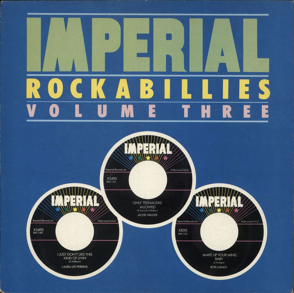 Various-50s/Rock & Roll/Rockabilly Imperial Rockabillies Volume Three UK vinyl LP album (LP record) UAG30312