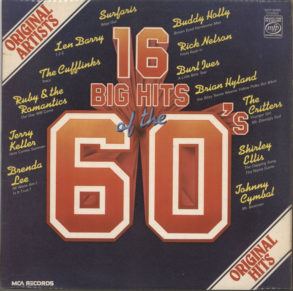 Various-60s & 70s 16 Big Hits Of The 60's UK vinyl LP album (LP record) MFP50405