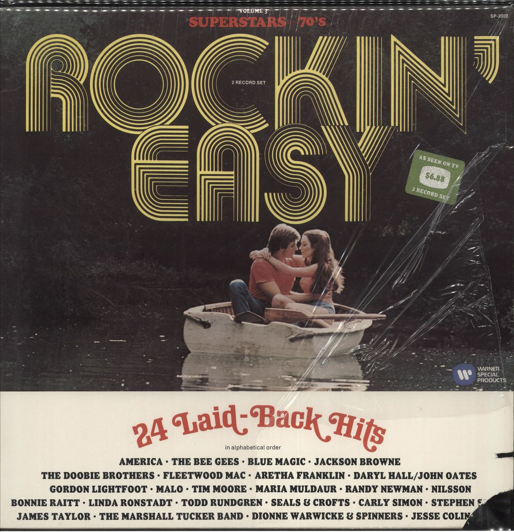 Various-60s & 70s Rockin' Easy - 24 Laid-Back Hits US 2-LP vinyl record set (Double LP Album) SP-2002