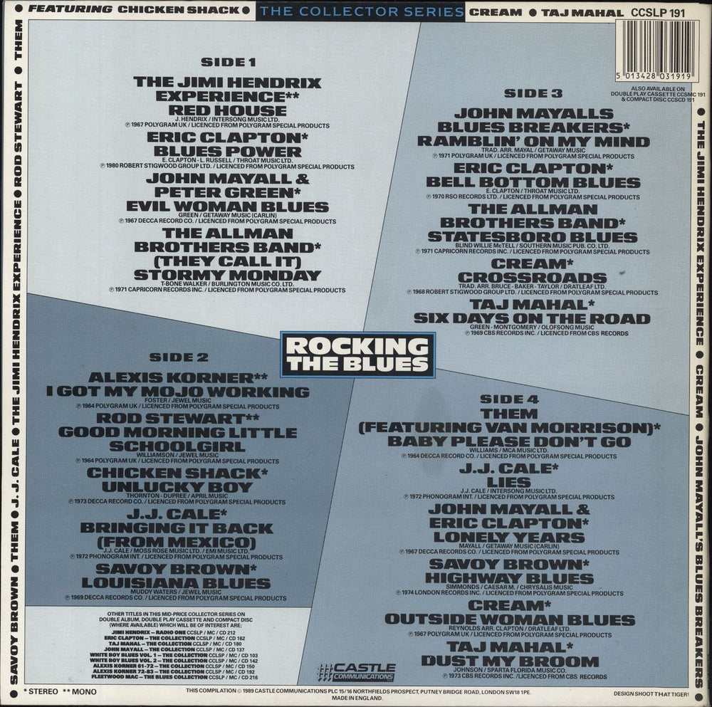 Various-60s & 70s Rocking The Blues UK 2-LP vinyl record set (Double LP Album) 5013428031919