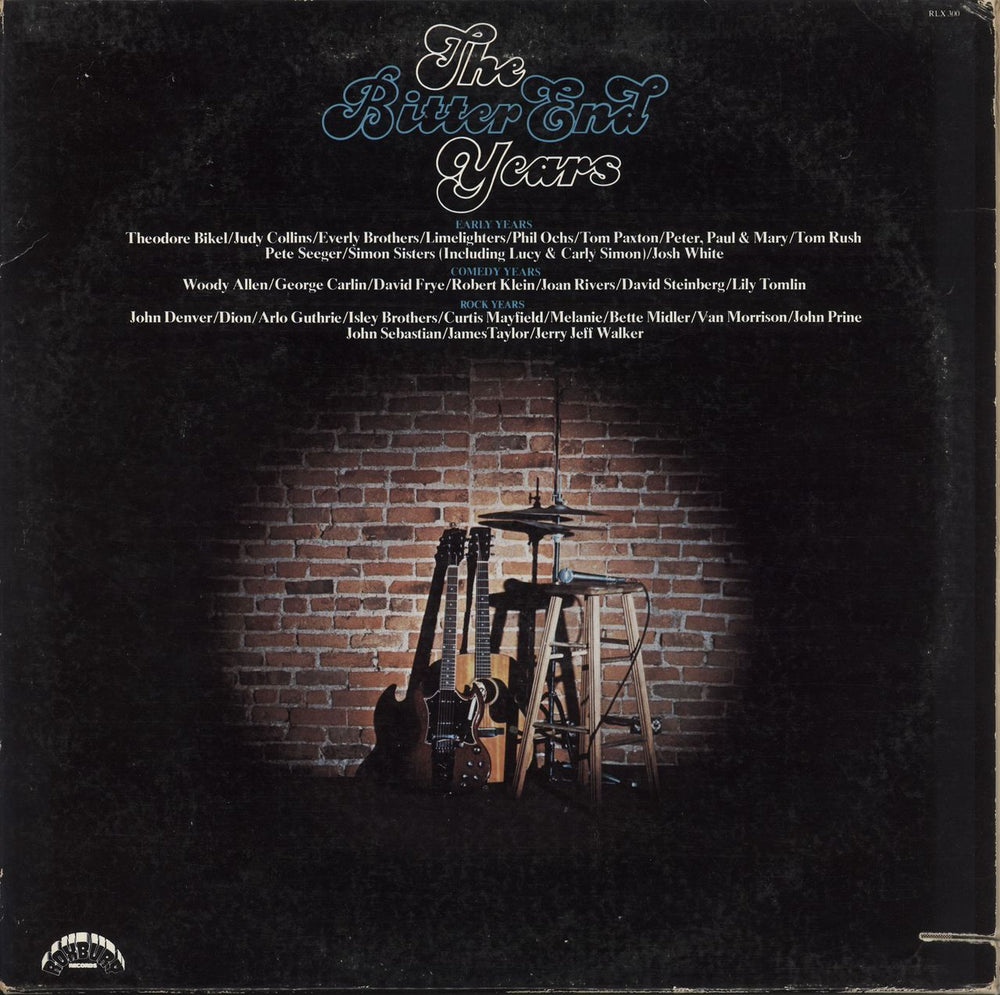 Various-60s & 70s The Bitter End Years US 3-LP vinyl record set (Triple LP Album) RLX-300