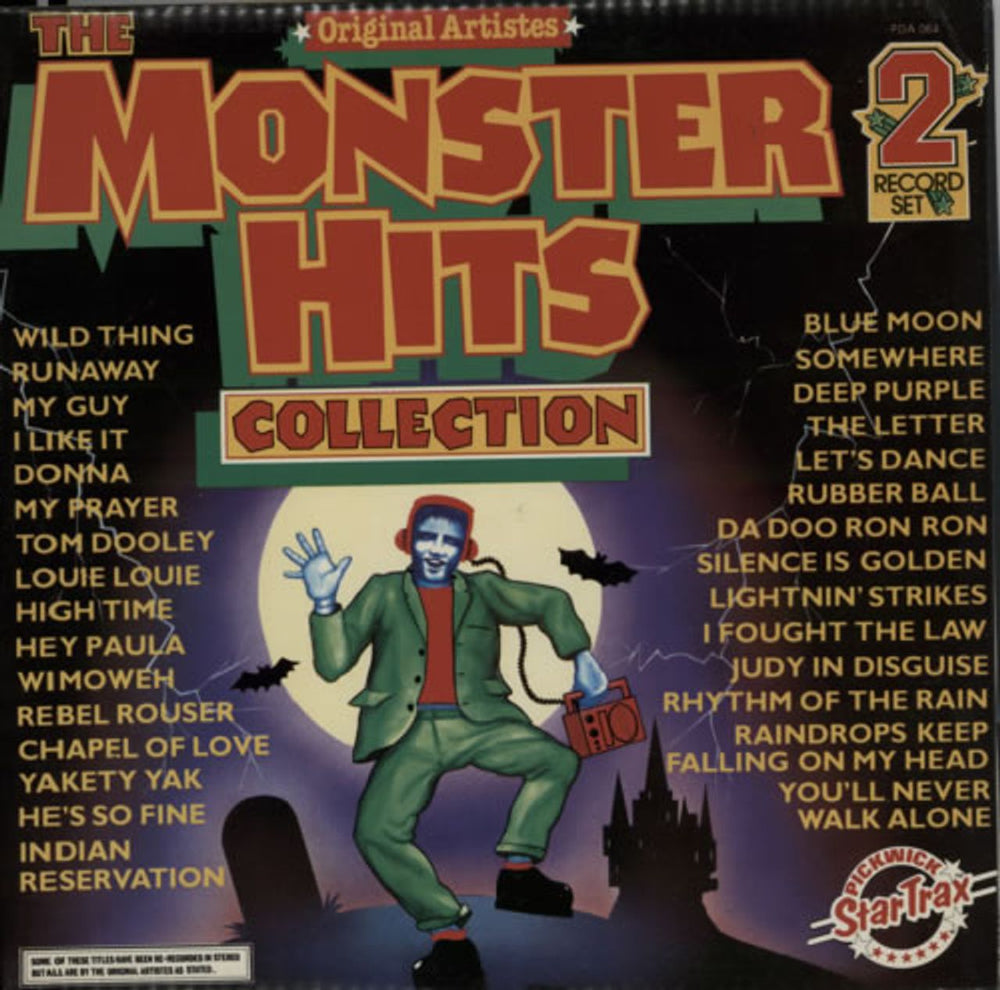 Various-60s & 70s The Monster Hits Collection UK 2-LP vinyl record set (Double LP Album) PDA064