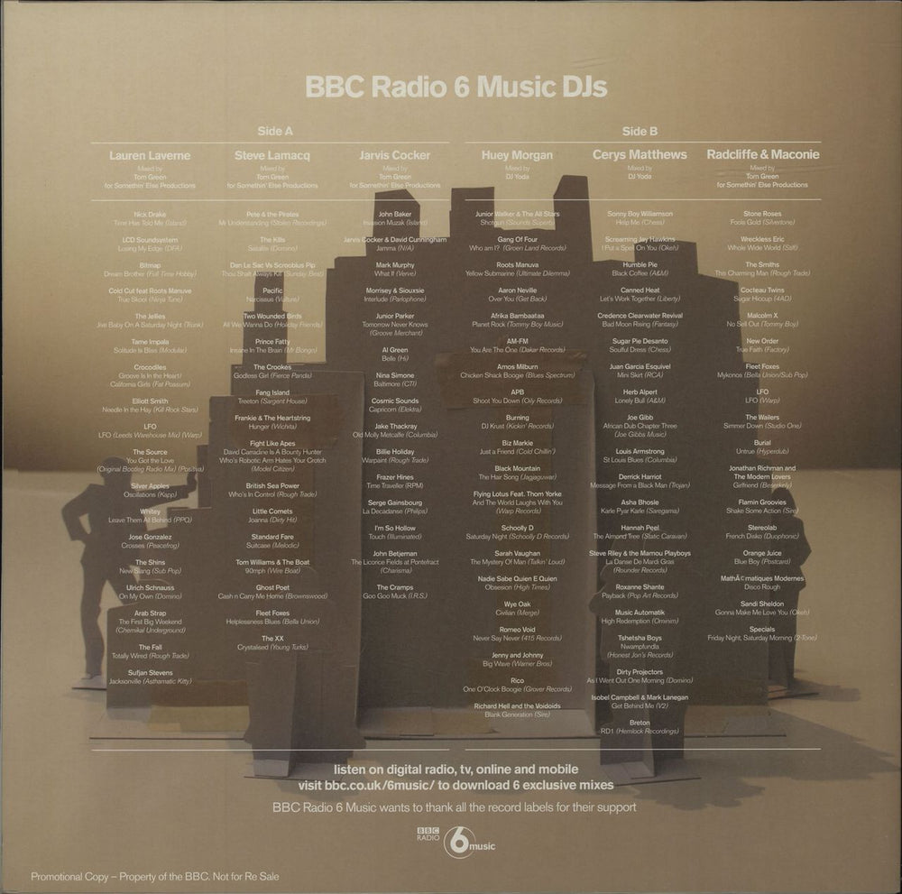 Various Artists BBC Radio 6 Music Exclusive Mixes - RSD UK Promo vinyl LP album (LP record)