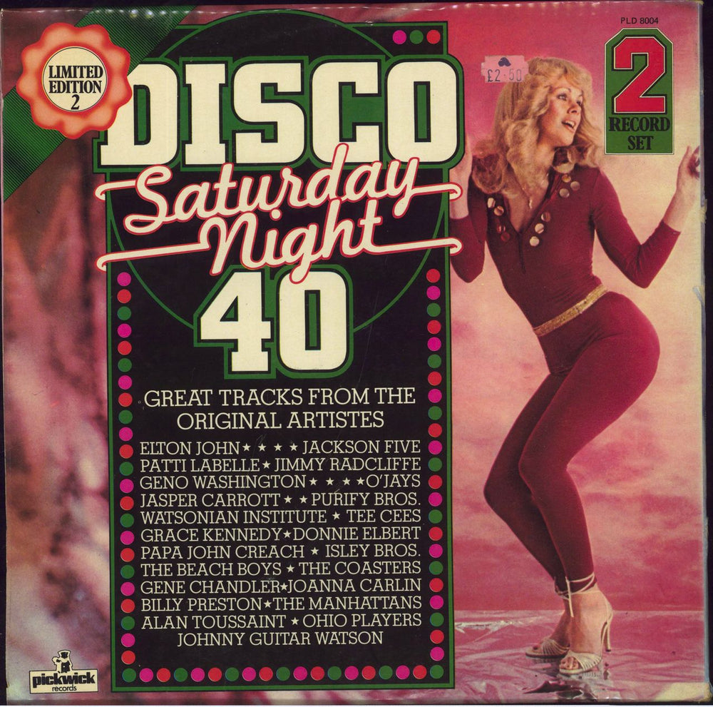 Various Artists Disco Saturday Night UK 2-LP vinyl record set (Double LP Album)