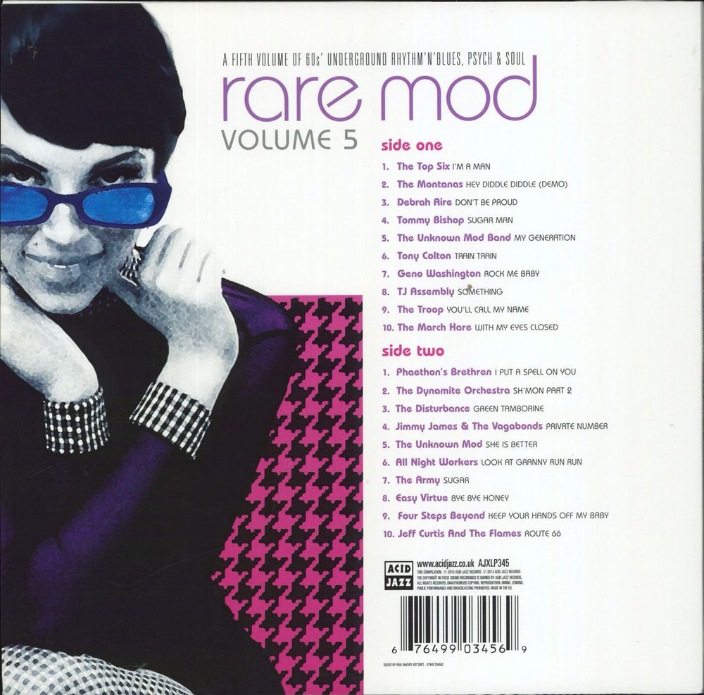 Various Artists Rare Mod Volume 5 UK vinyl LP album (LP record) 676499034569