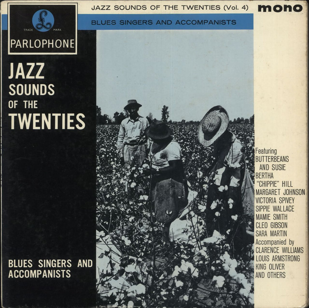 Various-Blues & Gospel Jazz Sounds Of The Twenties (Vol. 4): Blues Singers And Accompanists UK vinyl LP album (LP record) PMC1177