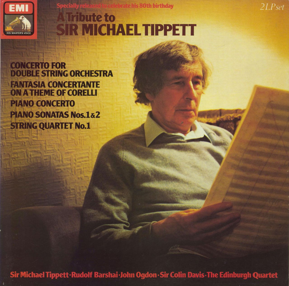 Various-Classical & Orchestral A Tribute To Sir Michael Tippett UK 2-LP vinyl record set (Double LP Album) EX2902283
