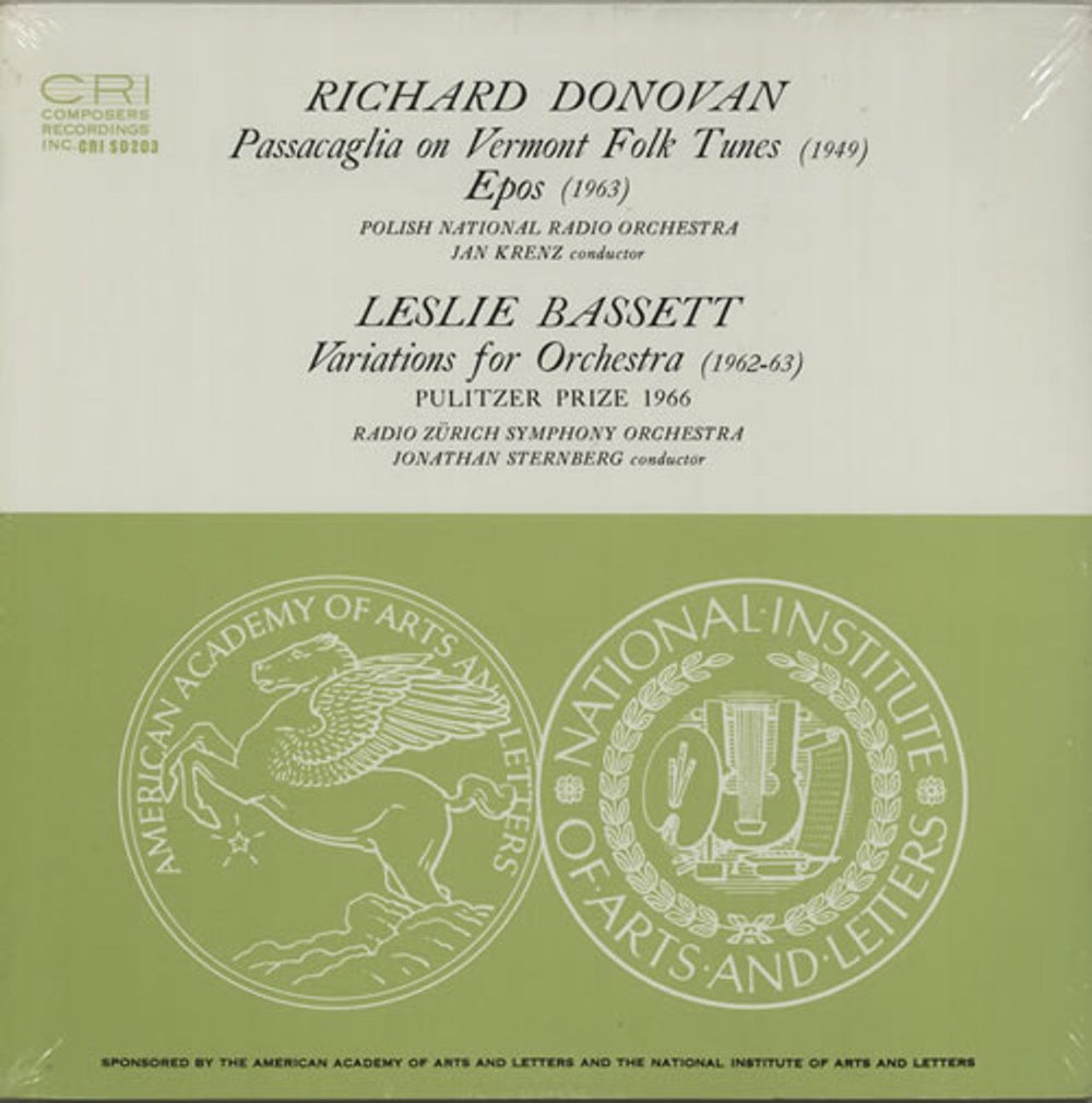 Various-Classical & Orchestral Donovan: Passacaglia / Eros - Bassett: Variations - Sealed US vinyl LP album (LP record) CDISD203
