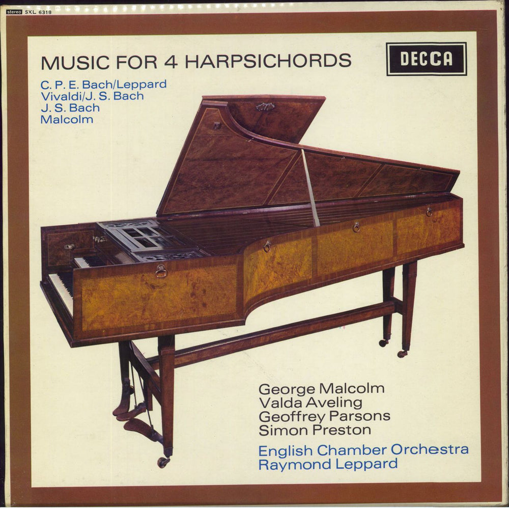 Various-Classical & Orchestral Music For 4 Harpsichords UK vinyl LP album (LP record) SXL6318