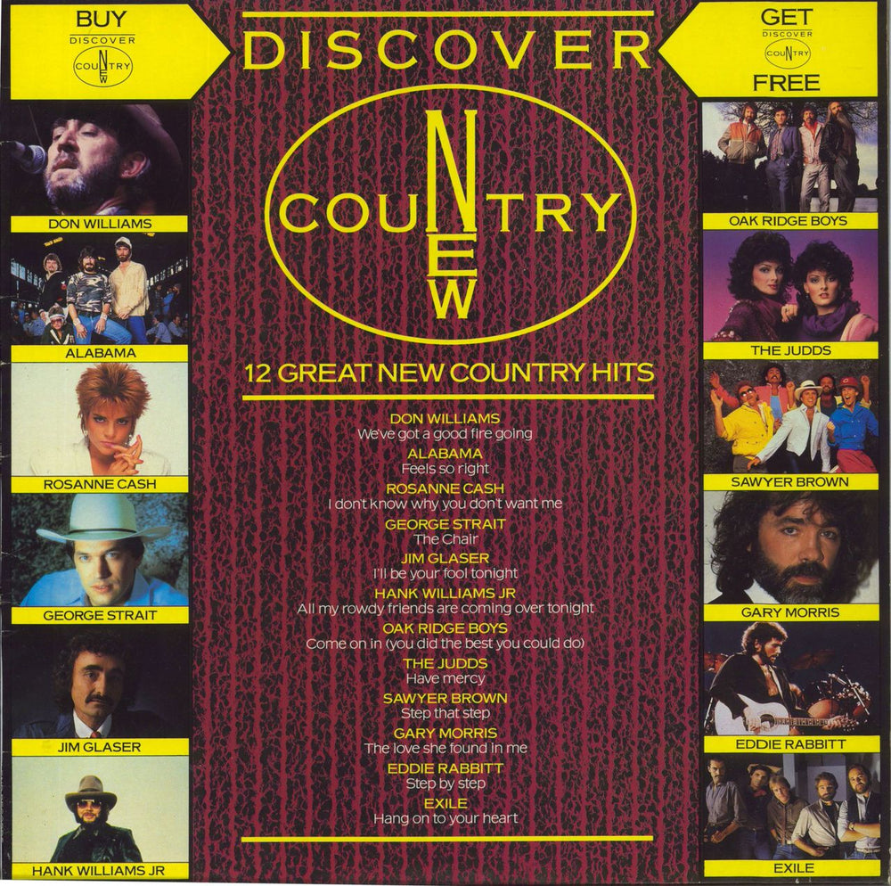 Various-Country Discover Country UK 2-LP vinyl record set (Double LP Album) DNC1A/B