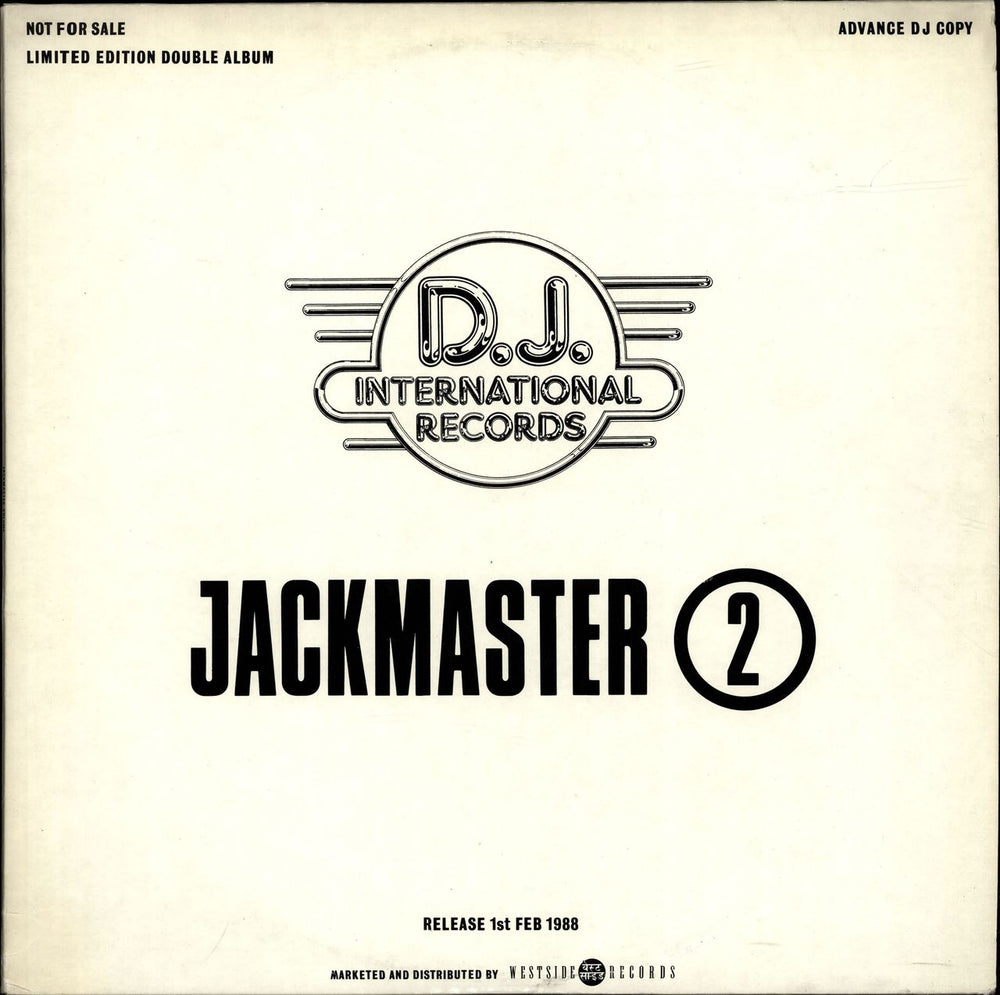 Various-Dance Jackmaster 2 - Test Pressing UK 2-LP vinyl record set (Double LP Album) JACKLP502