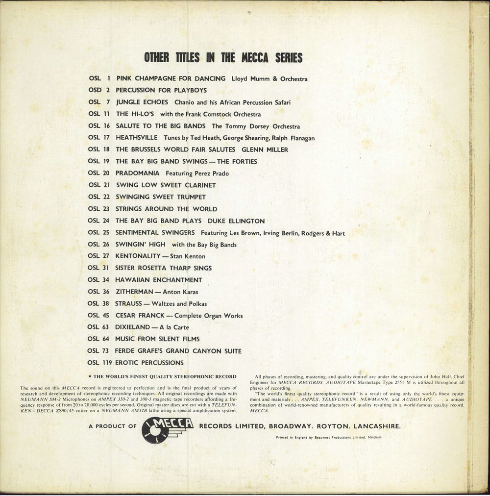 Various-Educational, Informational & Historical Sounds... Out Of This World UK vinyl LP album (LP record)