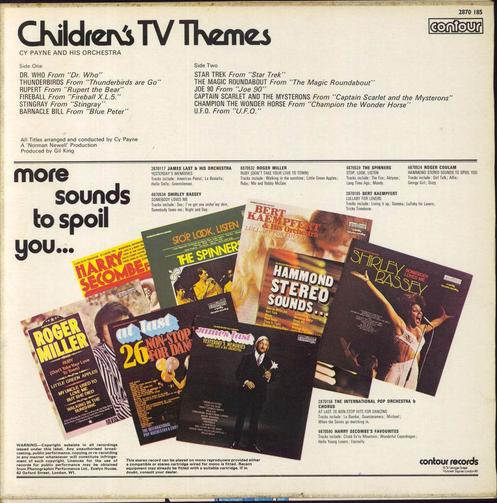 Various-Film, Radio, Theatre & TV Children's TV Themes UK vinyl LP album (LP record)