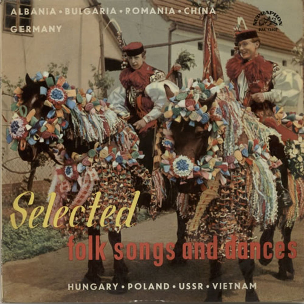 Various-Folk Selected Folk Songs And Dances Czech vinyl LP album (LP record) SUA12507