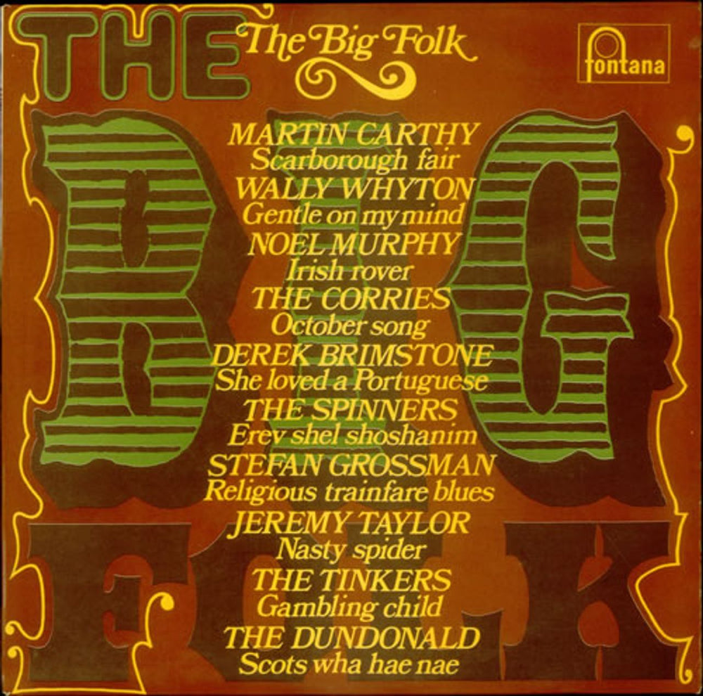 Various-Folk The Big Folk UK vinyl LP album (LP record) SFXL55