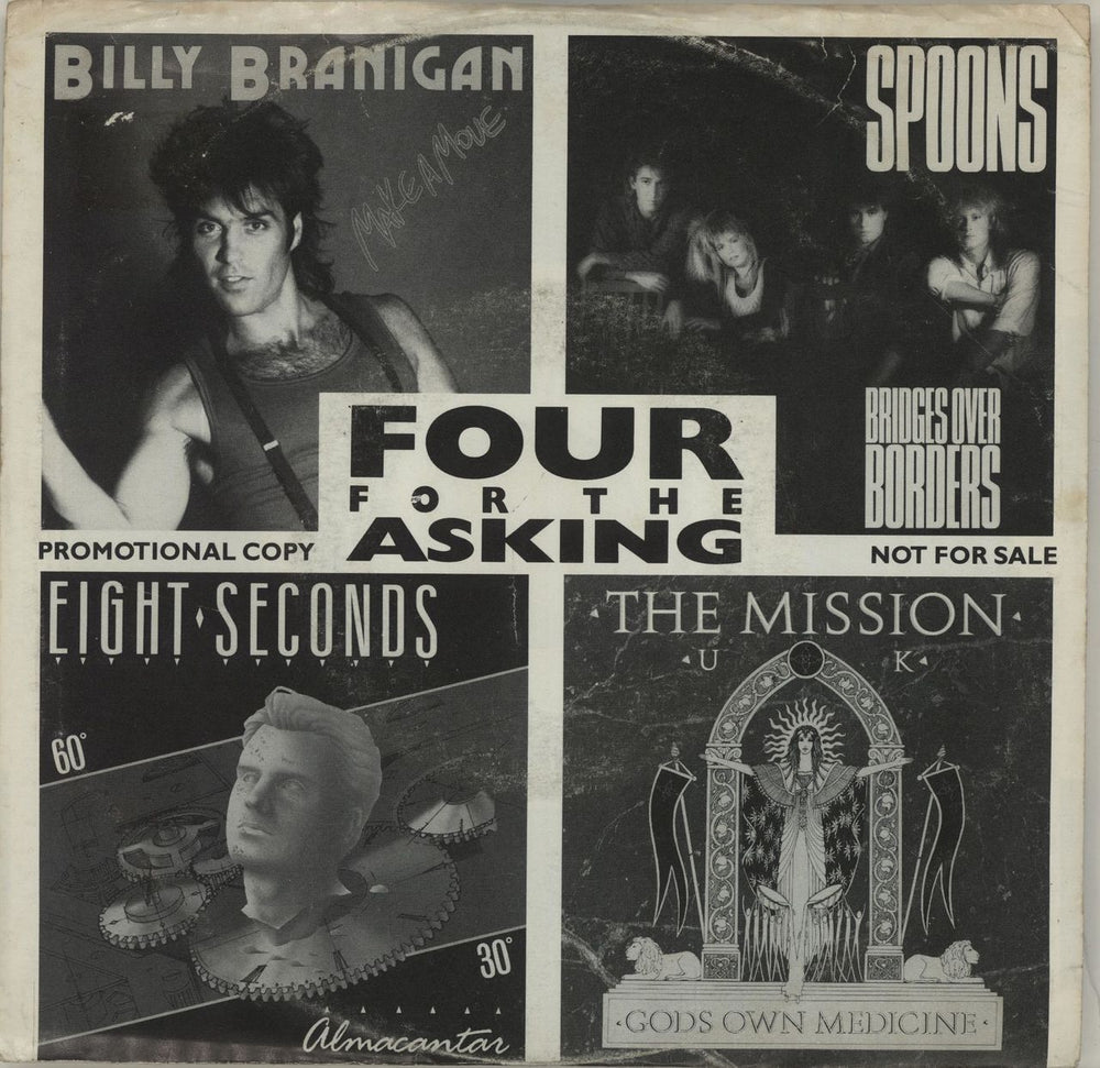 Various-Indie Four For The Asking US Promo 7" vinyl single (7 inch record / 45) SA061DJ