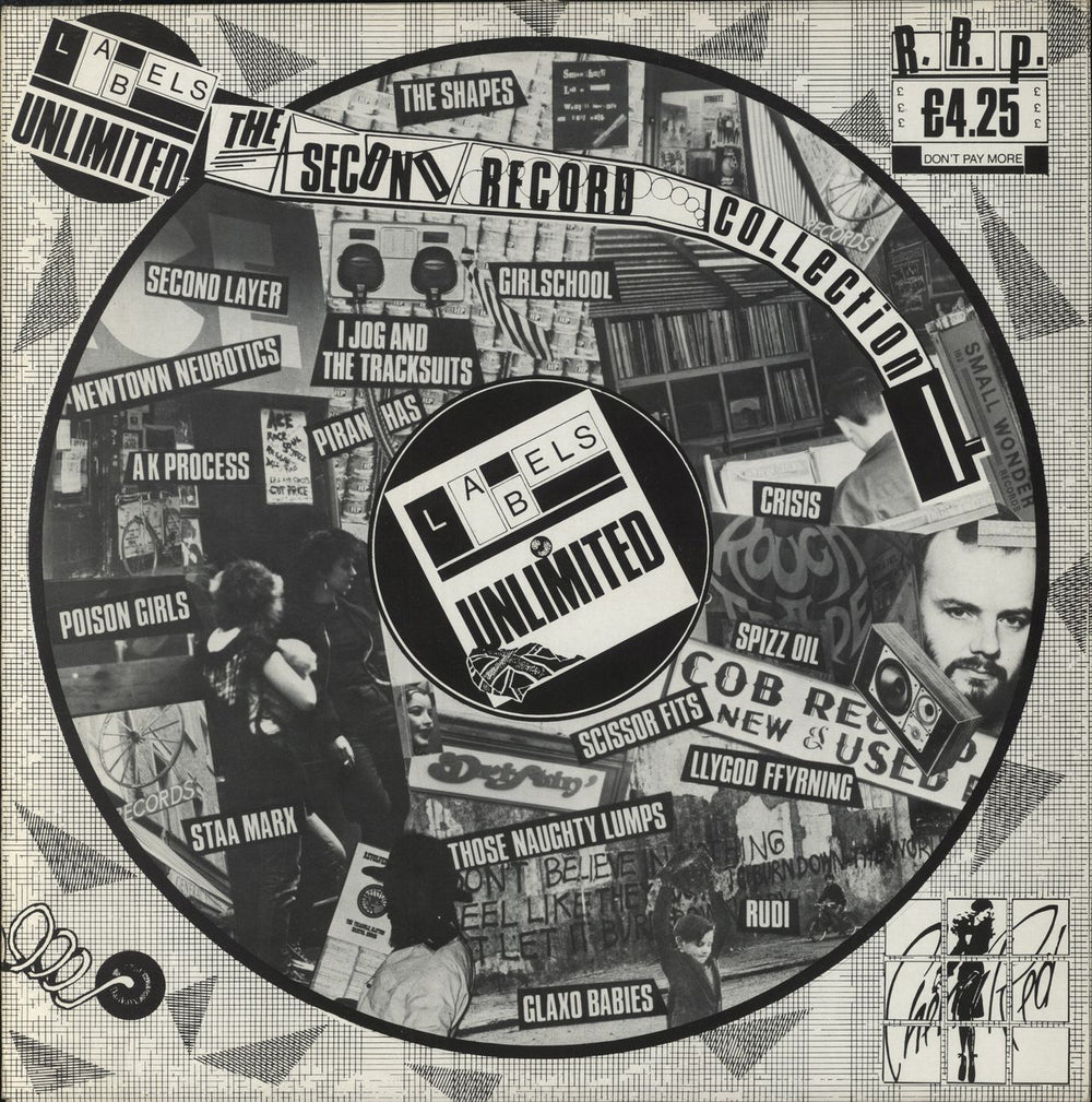 Various-Indie Labels Unlimited - The Second Record Collection UK vinyl LP album (LP record) ARED4