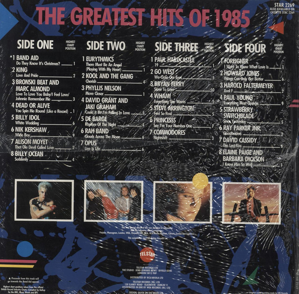 Various-Pop The Greatest Hits Of 1985 - Sealed UK 2-LP vinyl record set (Double LP Album)