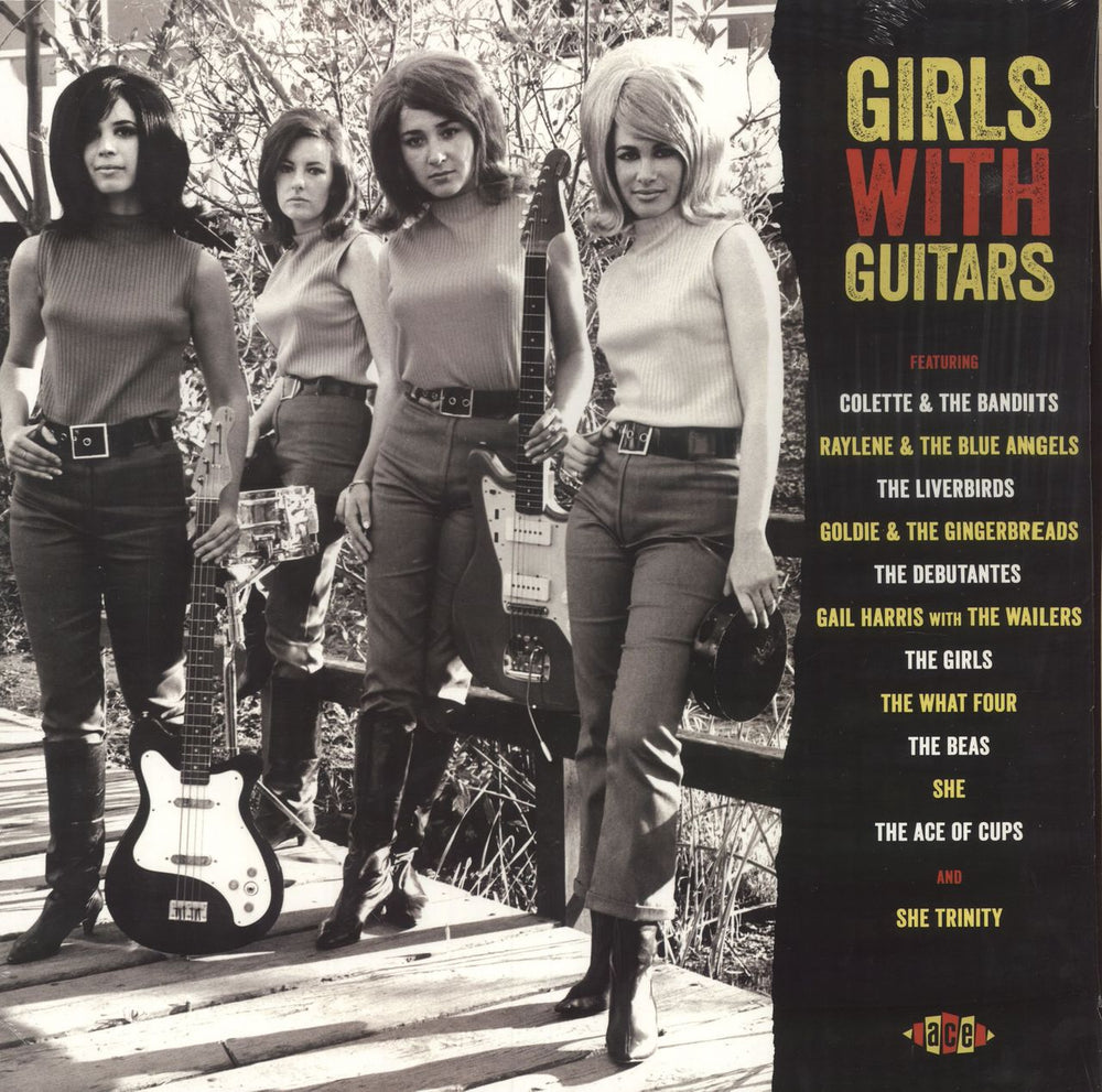 Various-Prog & Psych Girls With Guitars - 180gm Red Vinyl UK vinyl LP album (LP record) HIQLP024