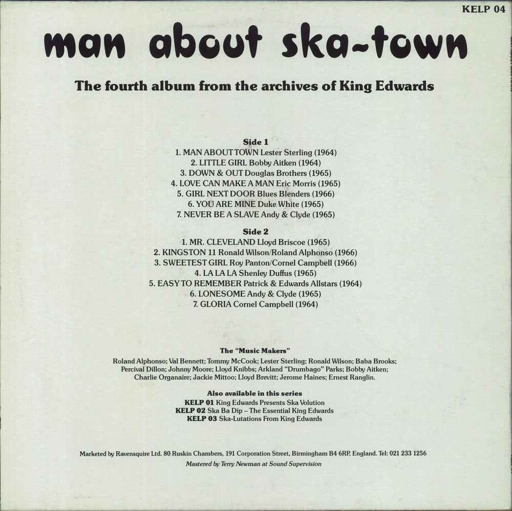 Various-Reggae & Ska Man About Ska-Town UK vinyl LP album (LP record)