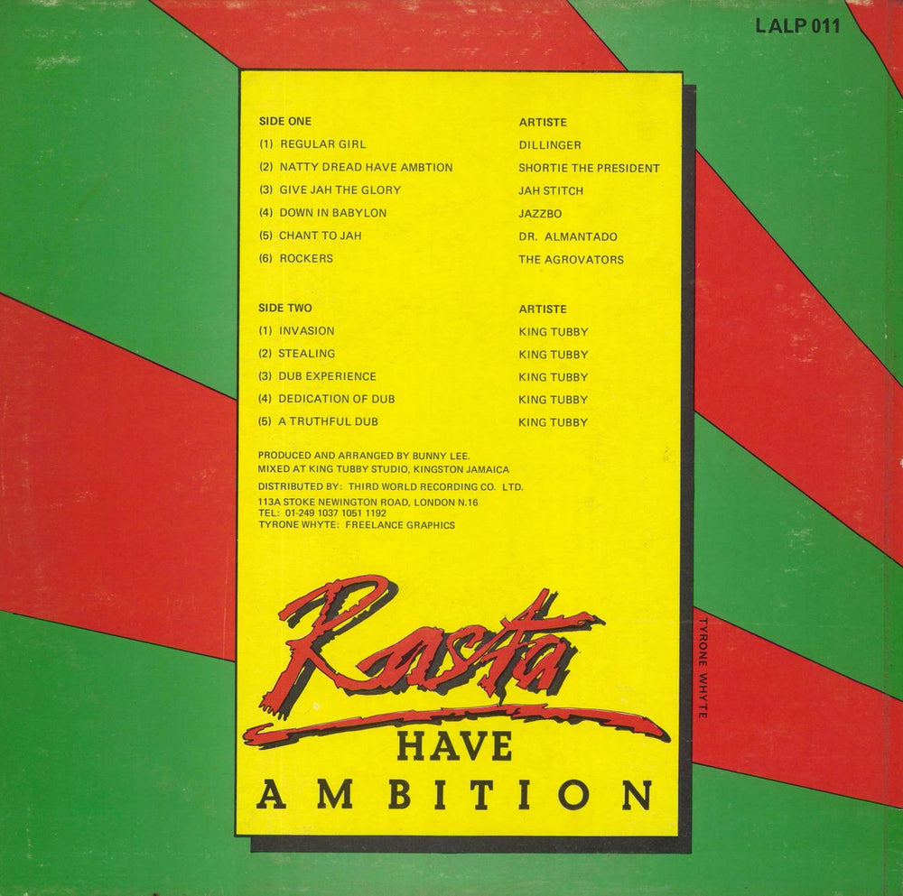 Various-Reggae & Ska Rasta Have Ambition - D.J. In Dub UK vinyl LP album (LP record)
