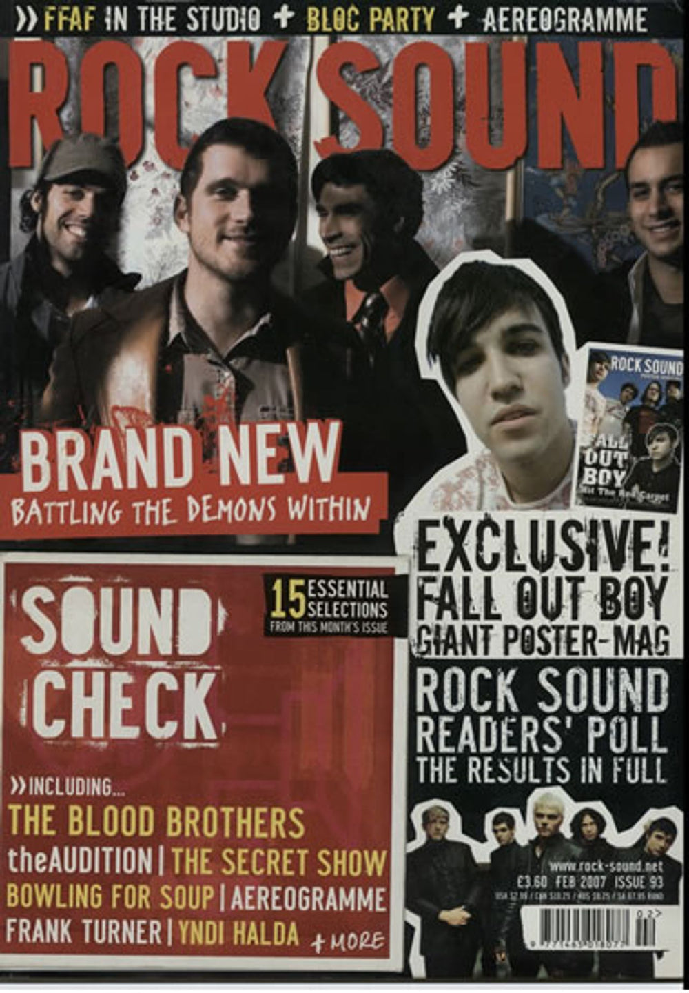 Various-Rock & Metal Two Issues of Rock Sound - Feb 2007 & June 2008 UK magazine NOVEMBER 1999 ISSUE 8