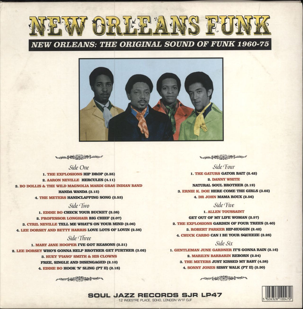 Various-Soul & Funk New Orleans Funk UK 3-LP vinyl record set (Triple LP Album) 5026328100470
