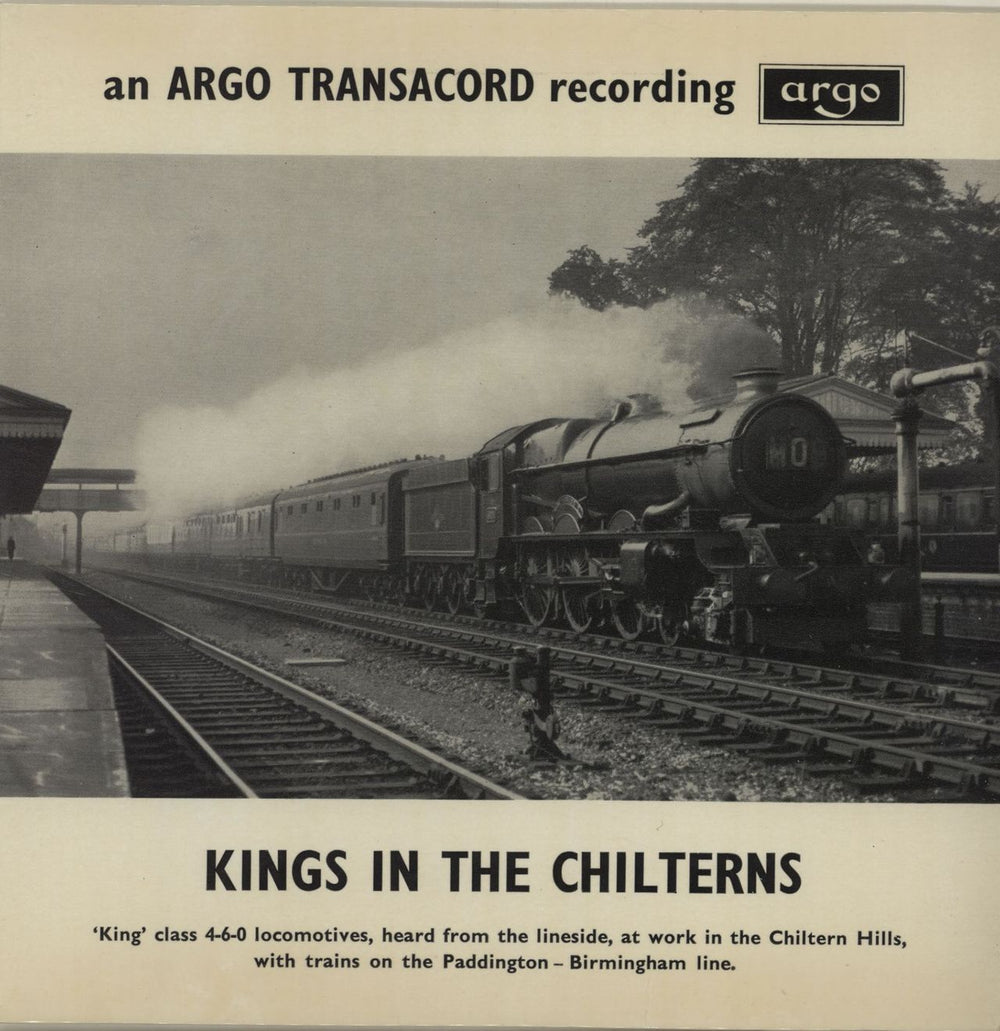 Various-Trains Kings In The Chilterns EP UK 7" vinyl single (7 inch record / 45) EAF137
