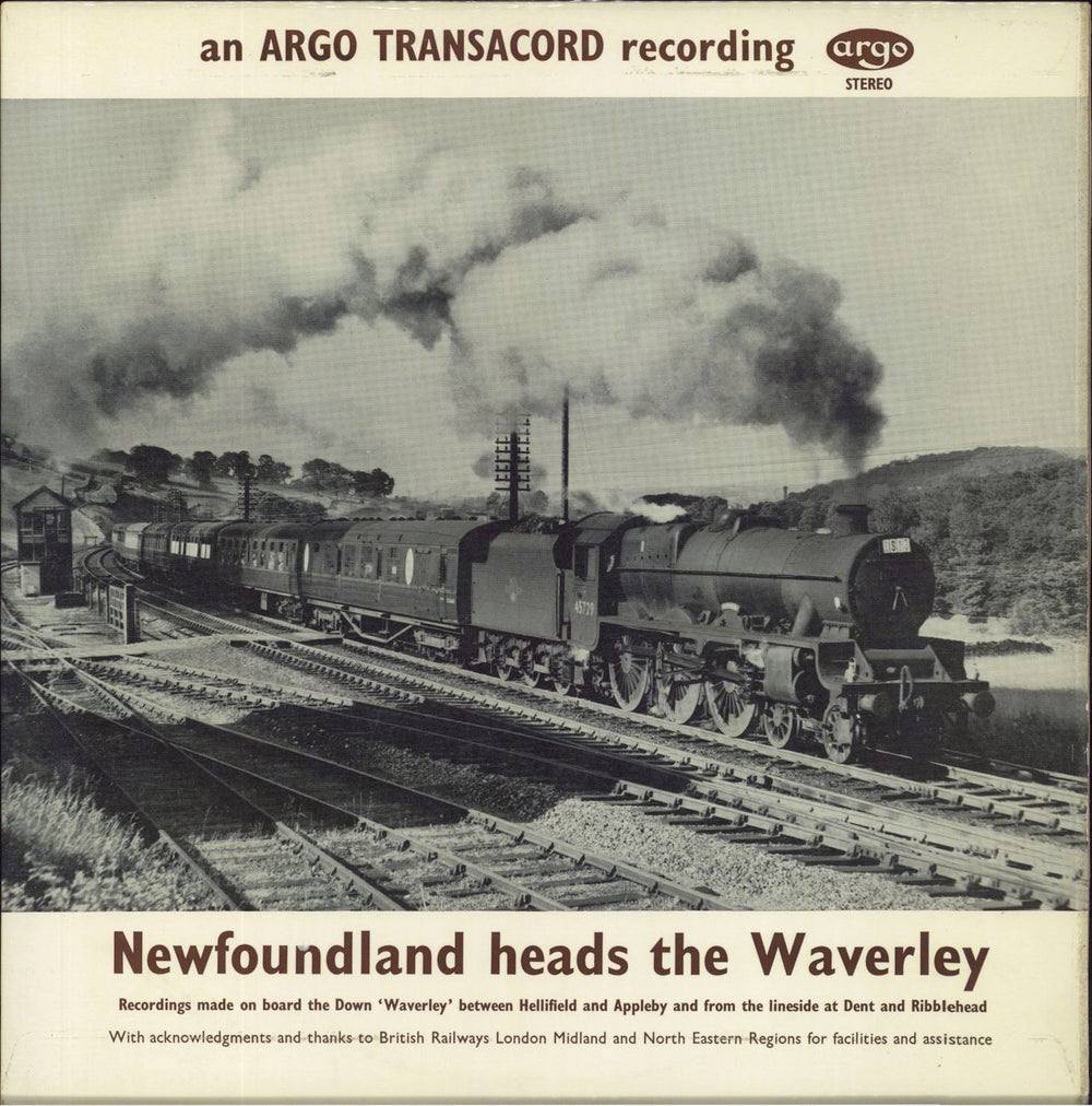 Various-Trains Newfoundland Heads The Waverley - 1st UK vinyl LP album (LP record) ZDA13