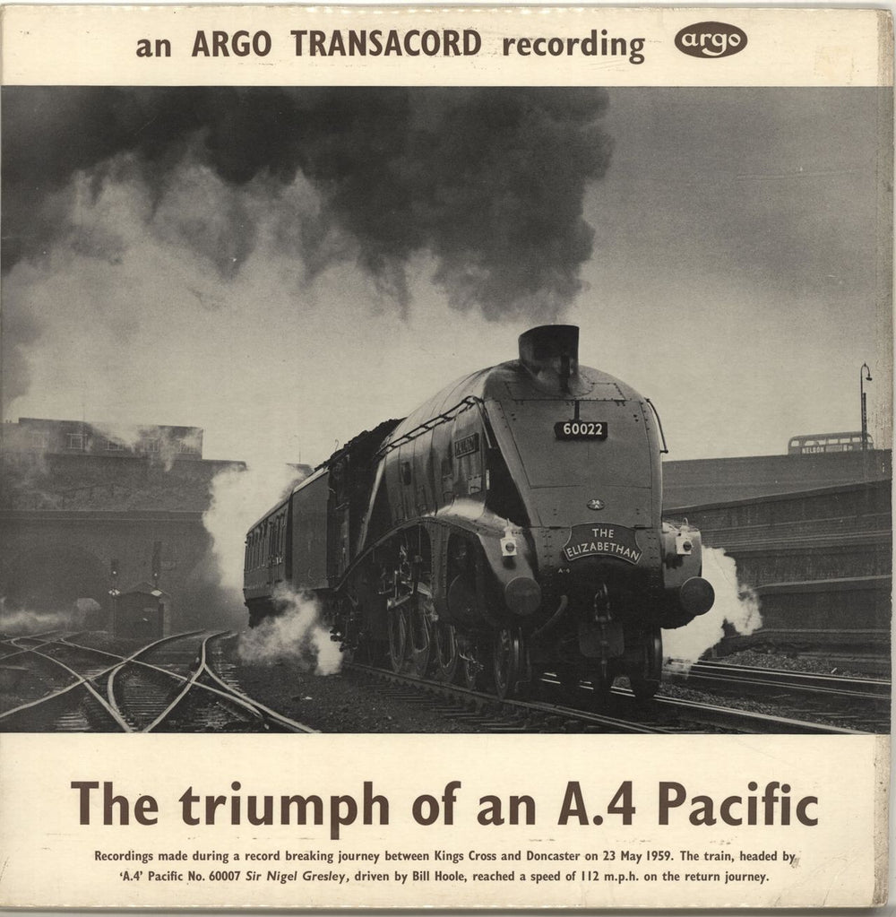 Various-Trains The Triumph Of An A.4 Pacific - EX UK vinyl LP album (LP record) ZDA21