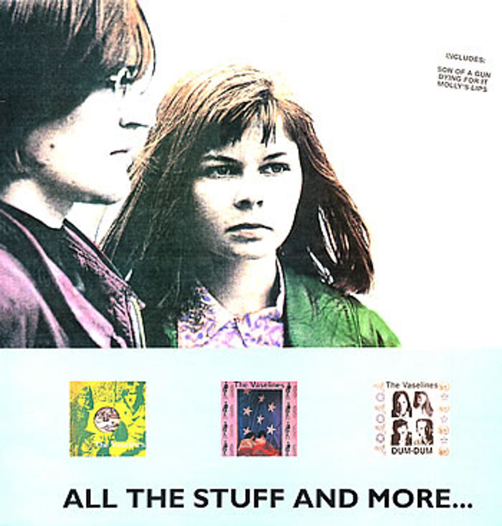 Vaselines All The Stuff And More - Pink Vinyl UK vinyl LP album (LP record) ONLYLP013