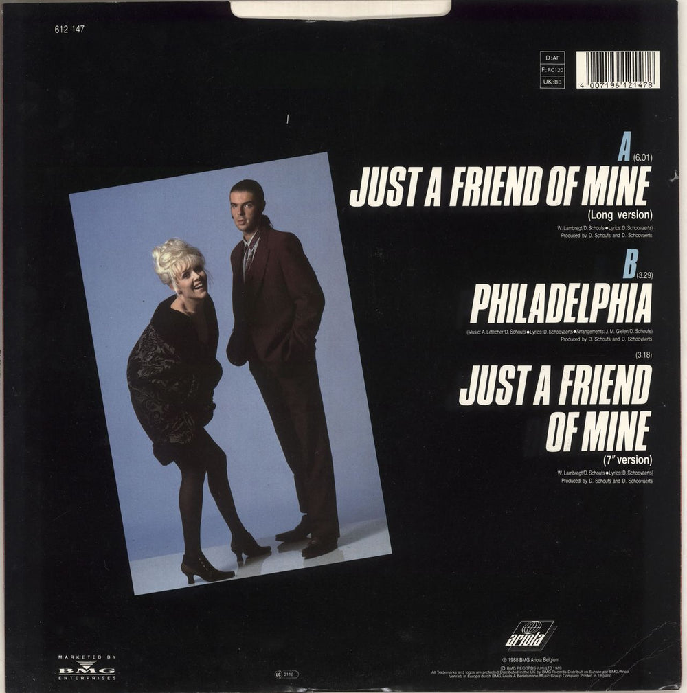 Vaya Con Dios Just A Friend Of Mine UK 12" vinyl single (12 inch record / Maxi-single)