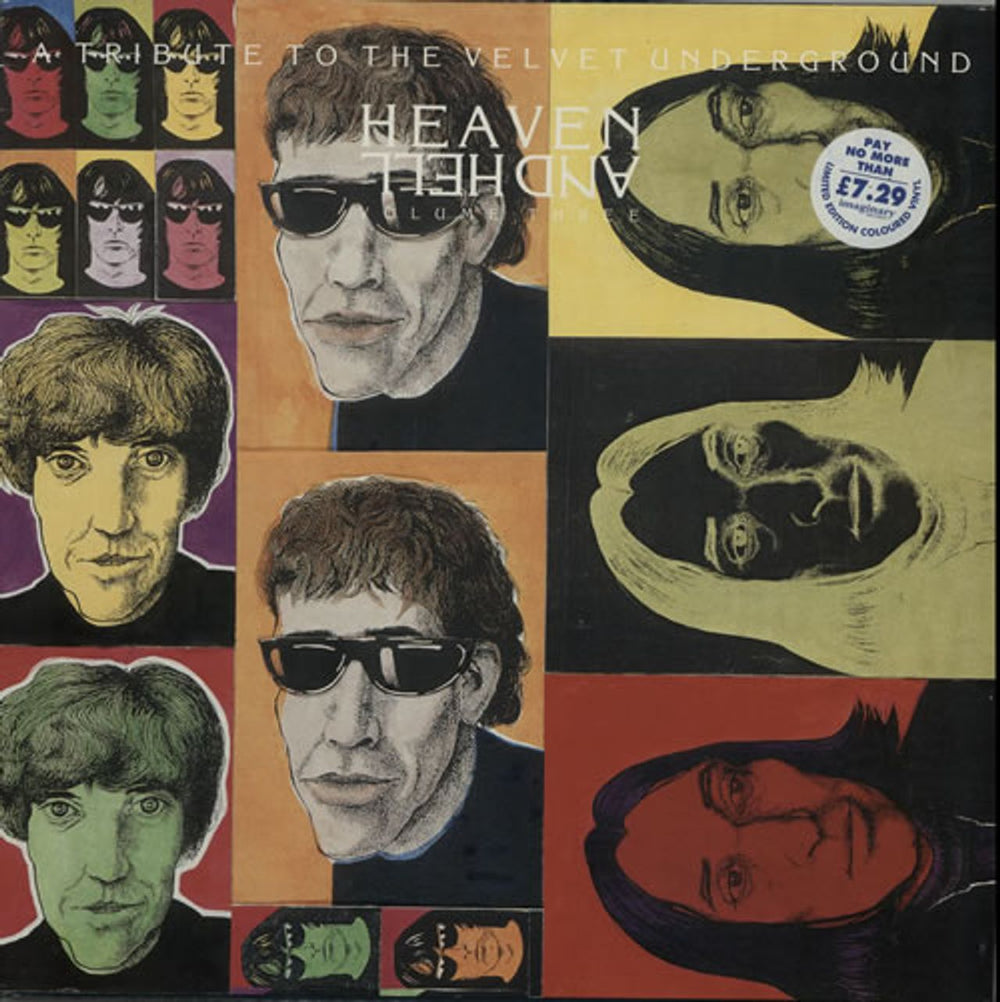 Velvet Underground Heaven And Hell Volume Three: A Tribute To - Blue Vinyl UK vinyl LP album (LP record) ILLUSION022