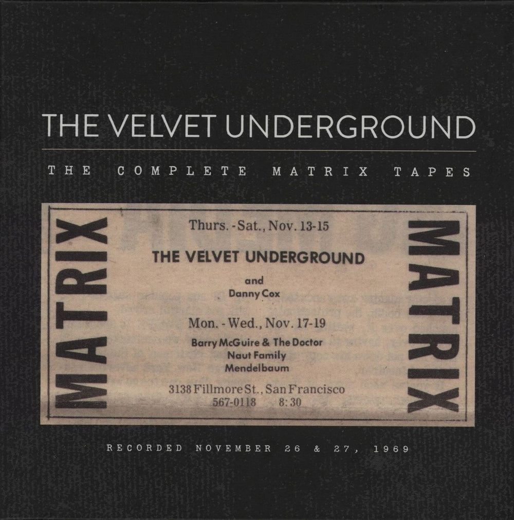 Velvet Underground The Complete Matrix Tapes UK 4-CD album set 00602547549013