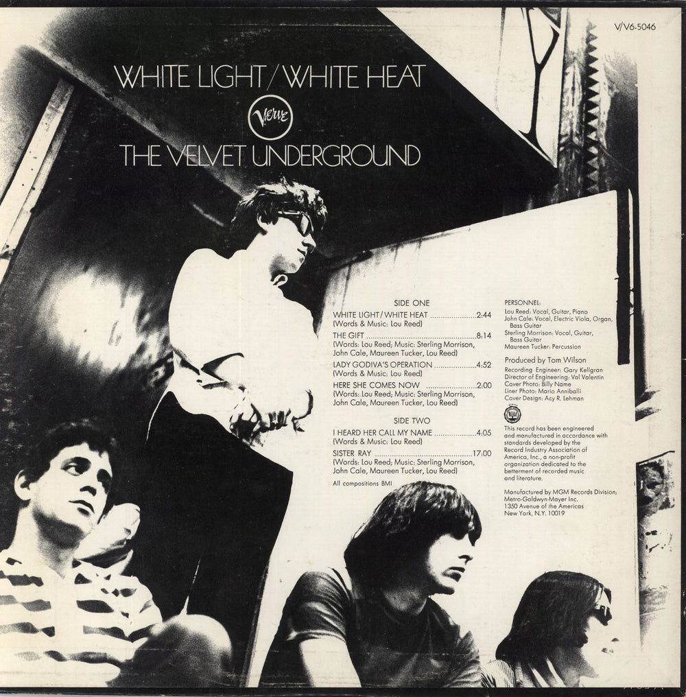 Velvet Underground White Light / White Heat US vinyl LP album (LP record)