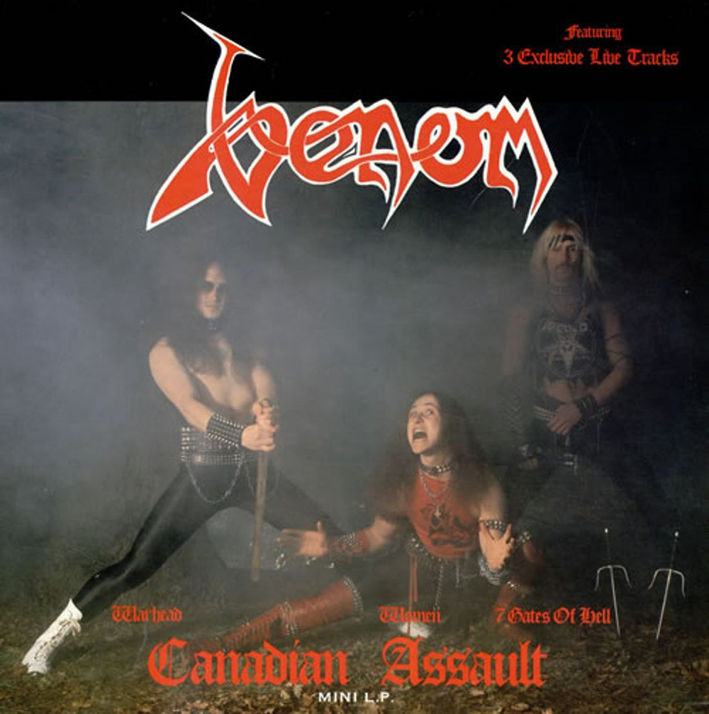 Venom Canadian Assault Canadian vinyl LP album (LP record) BAM1002