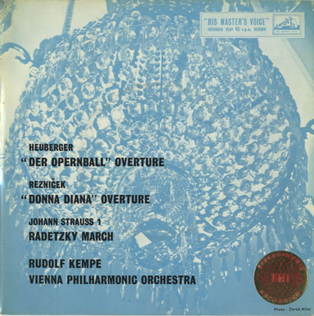 Vienna Philharmonic Orchestra Overture 'Der Opernball' UK 7" vinyl single (7 inch record / 45) RES4257