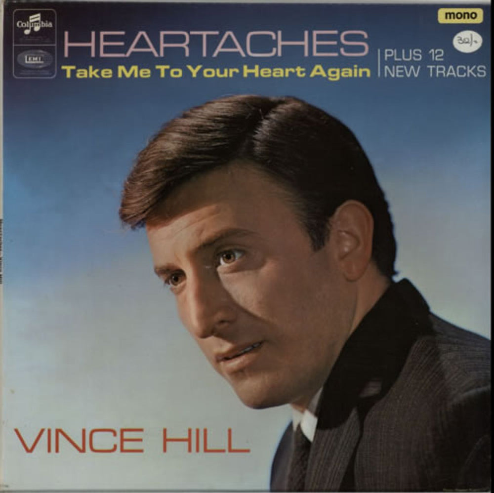 Vince Hill Heartaches UK vinyl LP album (LP record) SX6046