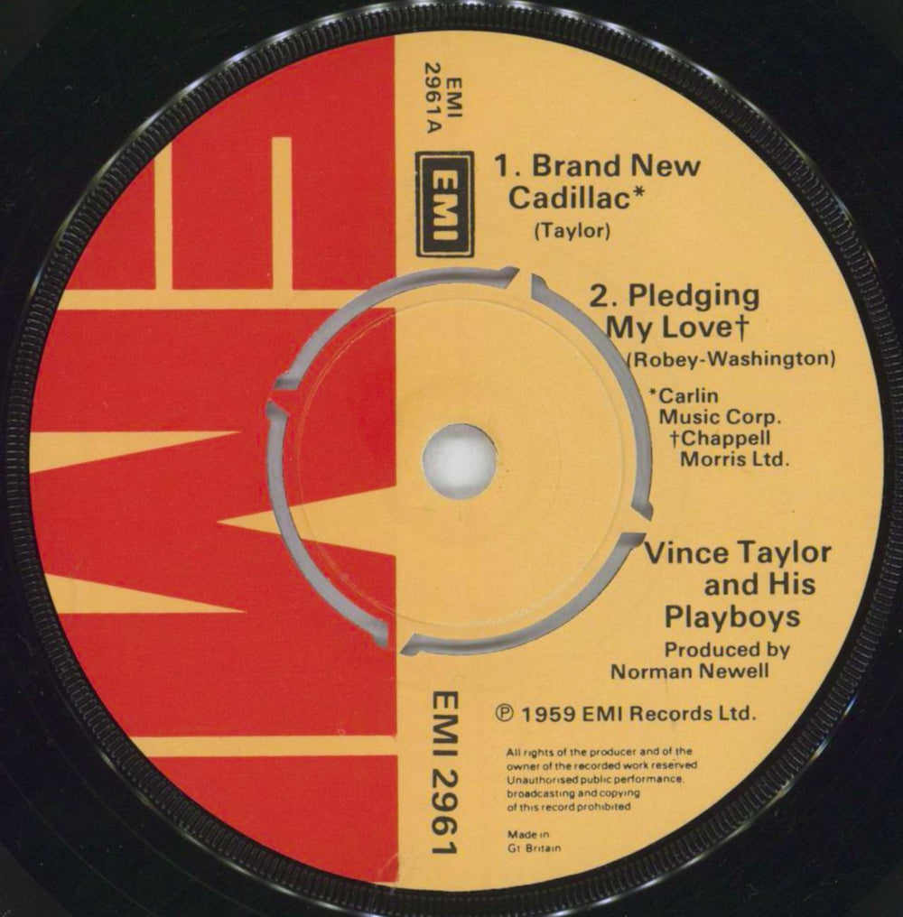 Vince Taylor Vince Taylor And The Playboys EP UK 7" vinyl single (7 inch record / 45) VI-07VI585205