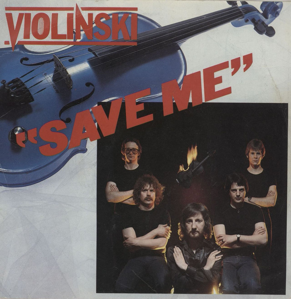 Violinski Save Me - Blue Vinyl UK 7" vinyl single (7 inch record / 45) JET146