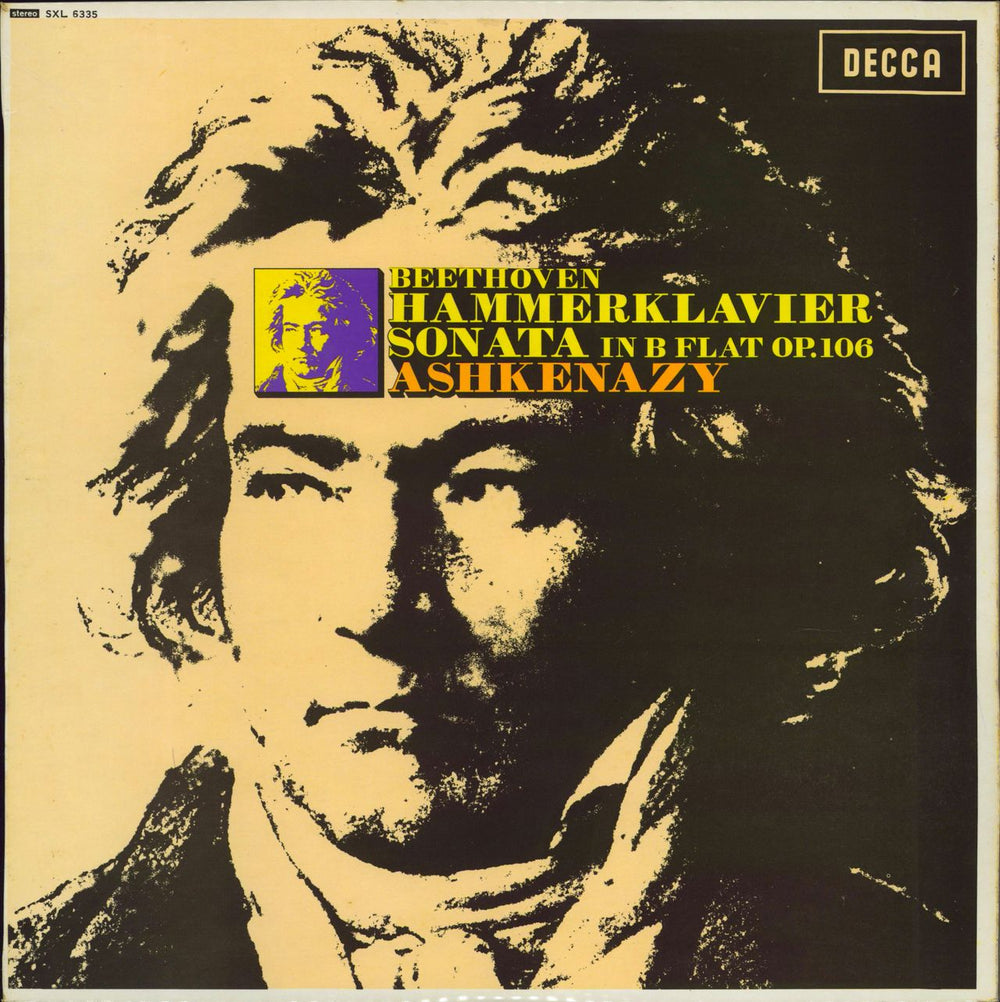 Vladimir Ashkenazy Beethoven: Hammerklavier Sonata In B Flat Op. 106 - 3rd UK vinyl LP album (LP record) SXL6335