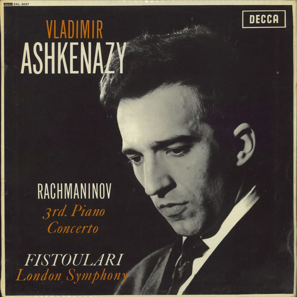 Vladimir Ashkenazy Rachmaninov: Piano Concerto No. 3 - 2nd UK vinyl LP album (LP record) SXL6057