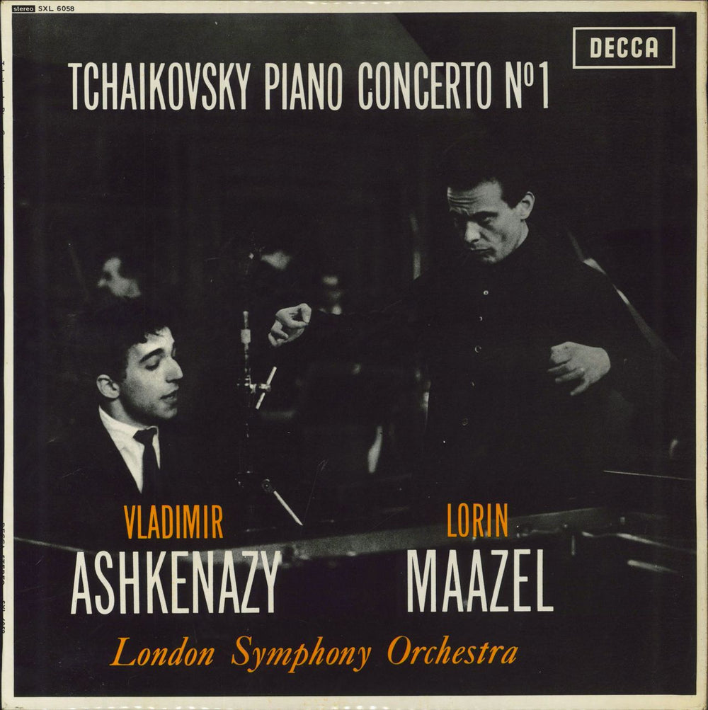 Vladimir Ashkenazy Tchaikovsky: Piano Concerto No. 1 UK vinyl LP album (LP record) SXL6058